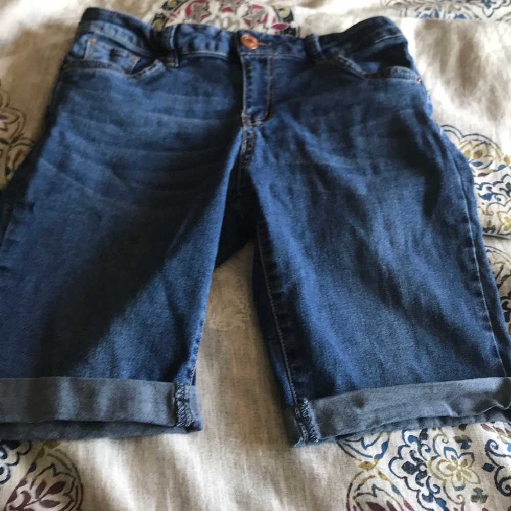 Jean shorts mid thigh length